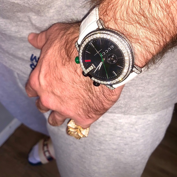 💥SOLD💥 Gucci Watch G 4.5CT Diamonds Appraisal - Picture 2 of 4